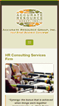 Mobile Screenshot of accurateresourcegroup.com